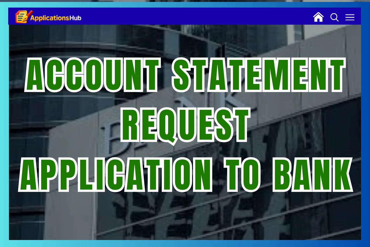 Account Statement Request Application 10+ Samples (Download PDF)
