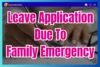Leave Application for school due to family emergency (5 Templates) - Post Thumbnail
