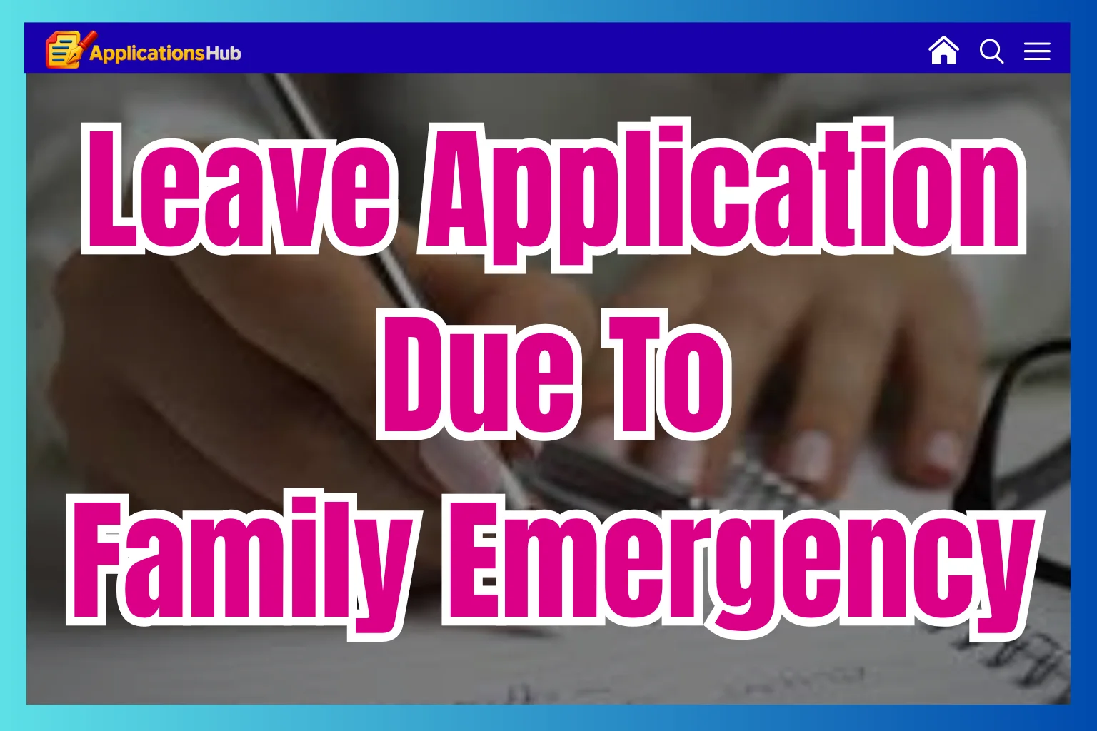 Leave Application for school due to family emergency (5 Templates)
