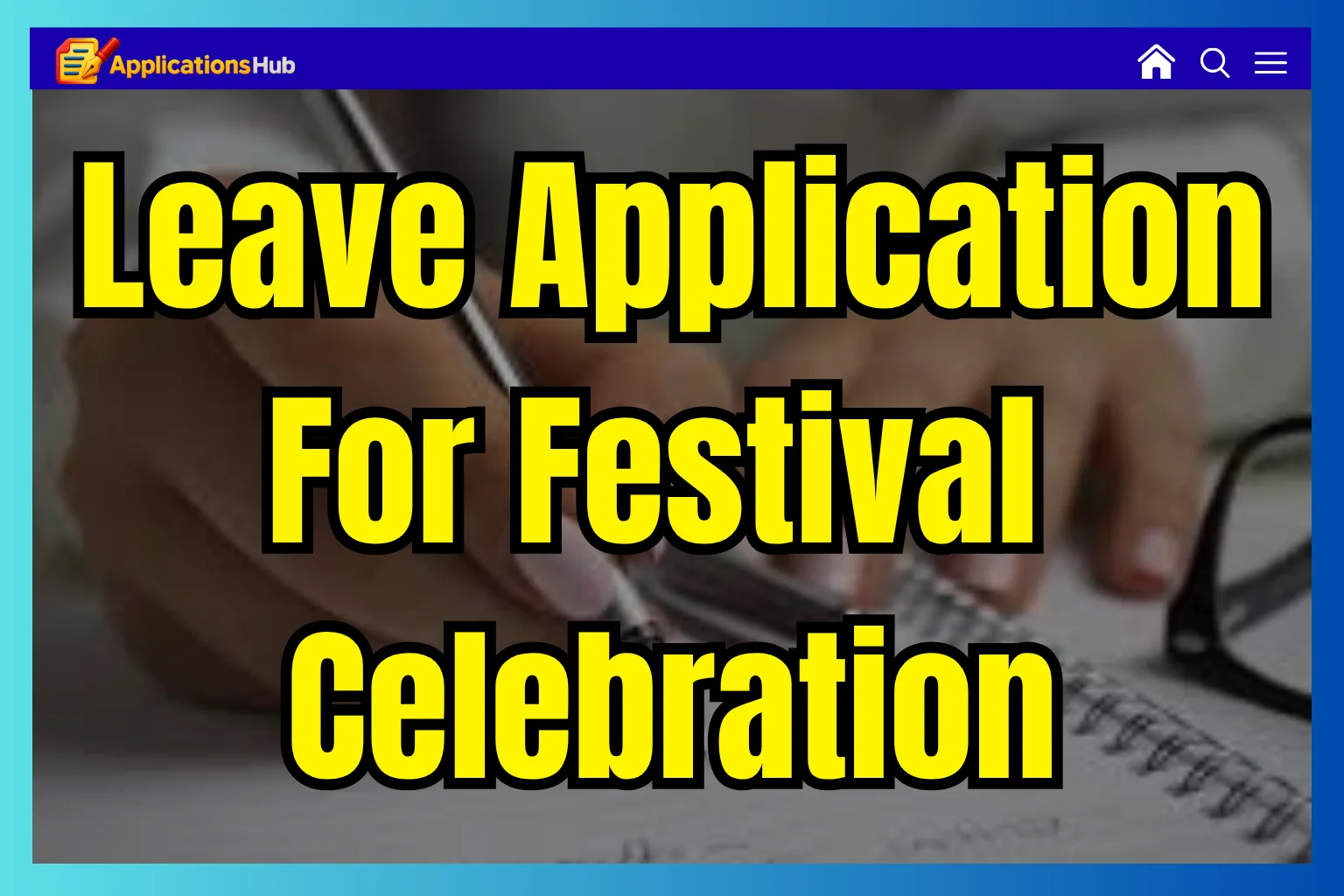 Leave Application for School for festival celebration (5 Templates)