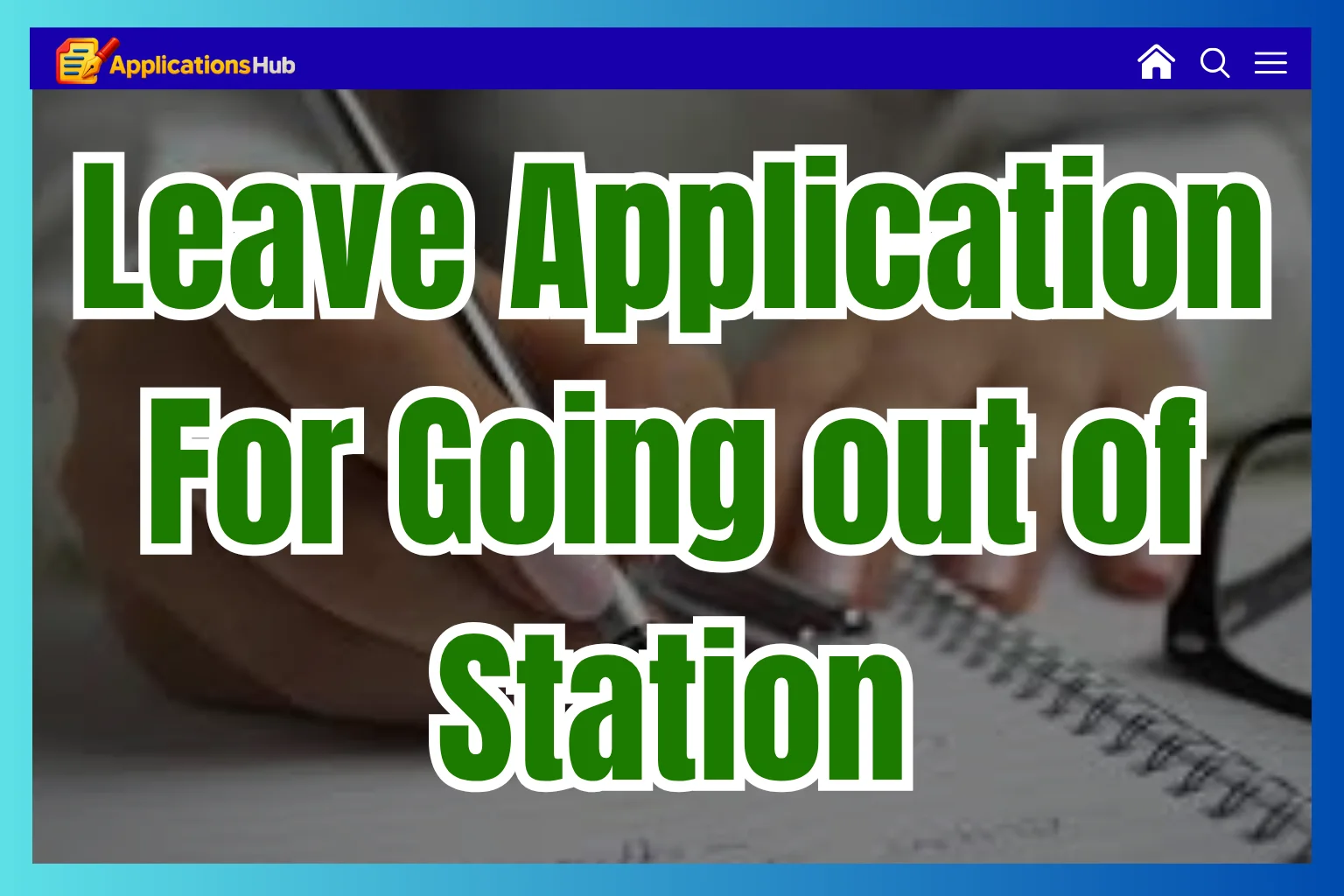 Out Of Station Leave Application For School (5 Templates)