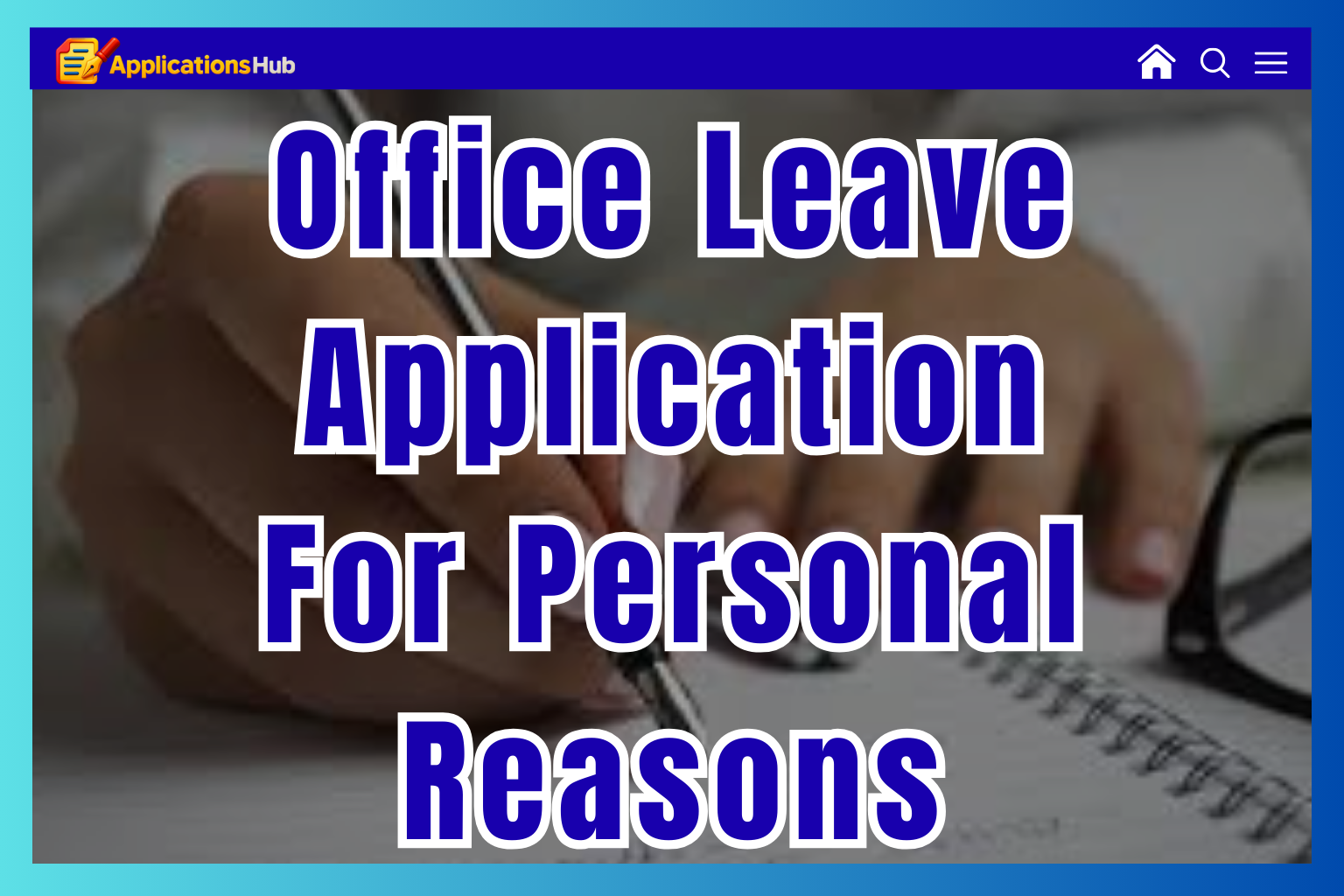 How To Write Leave Application For Office Due To Personal Reasons 5+ Example