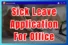 Write a Sick Leave Application for Office 5+ samples