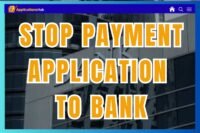 Stop Payment Request Applications To Bank For Different Purpose 10+ Samples (PDF Download)